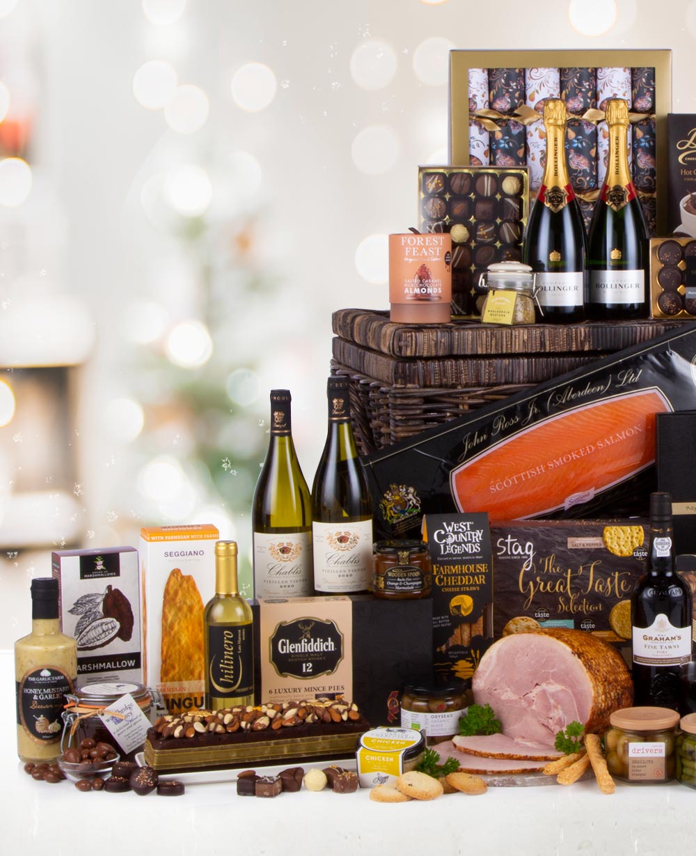 The Ultimate Christmas Party Feast Gift Hamper Basket
