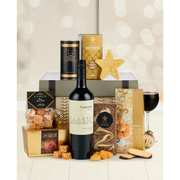 Special Treats with Red Wine Gift Hamper