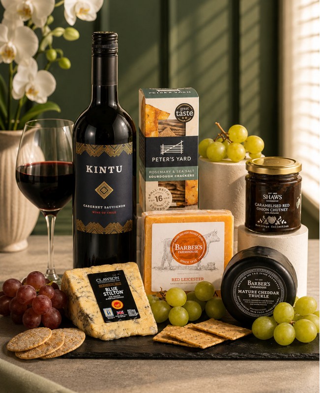 The Cheese & Wine Sharing Board