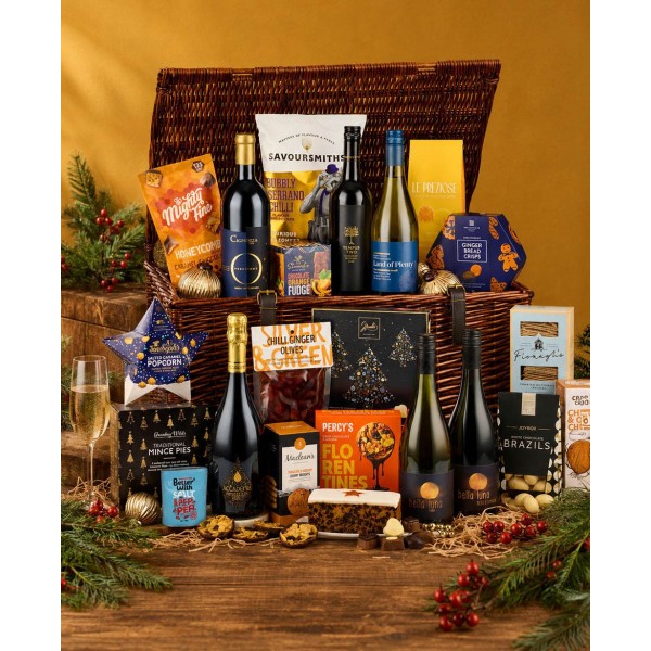 Golden Treasures Christmas Gift Basket