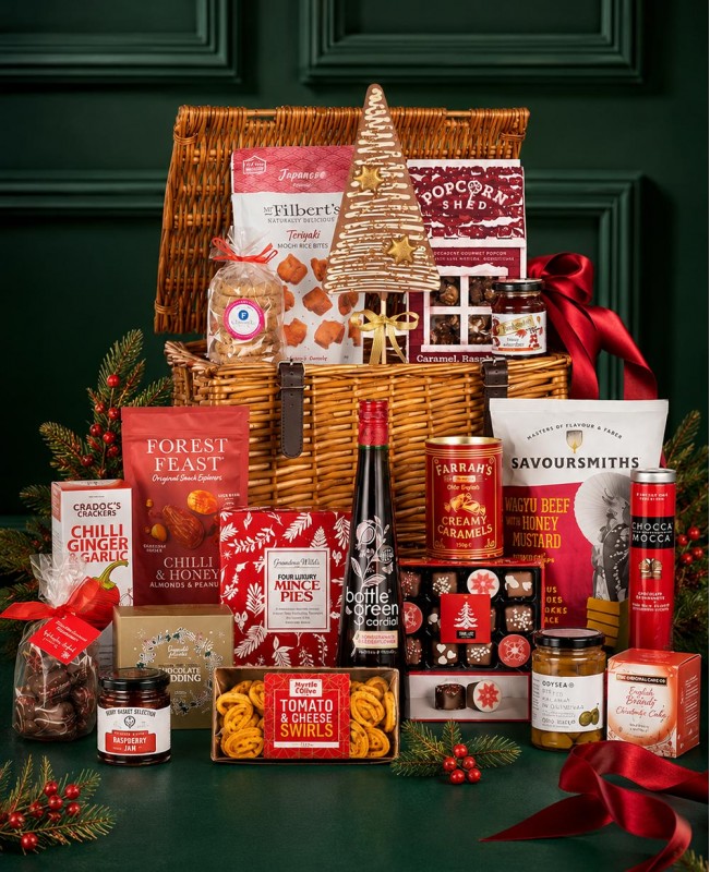 Alcohol-Free Christmas Fireplace Gift Hamper