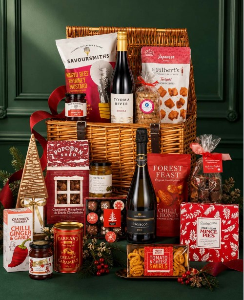 Christmas Fireplace Celebration Gift Ham...