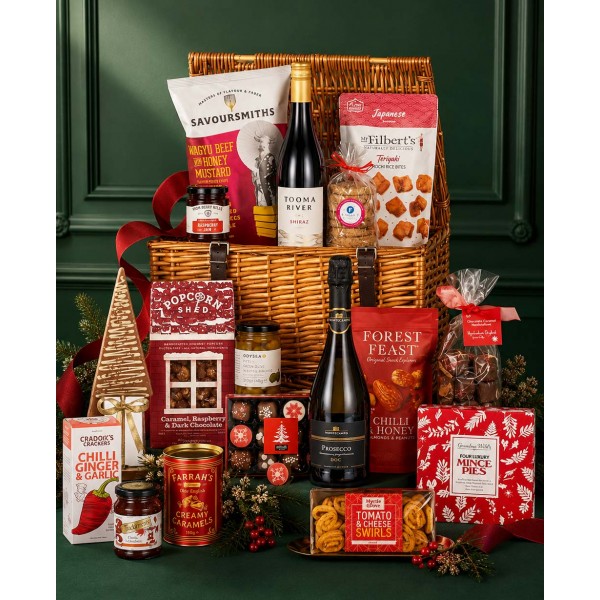 Christmas Fireplace Celebration Gift Ham...