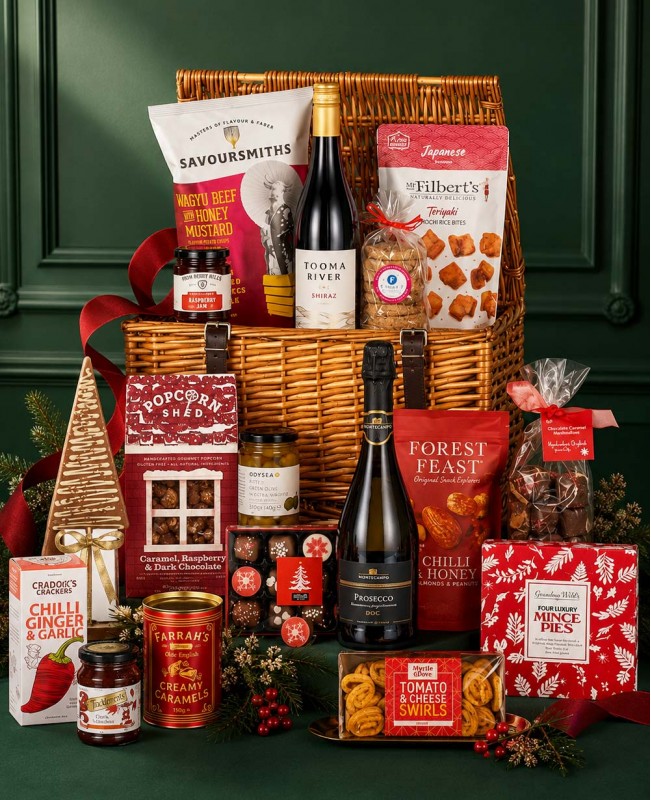Christmas Fireplace Celebration Gift Hamper