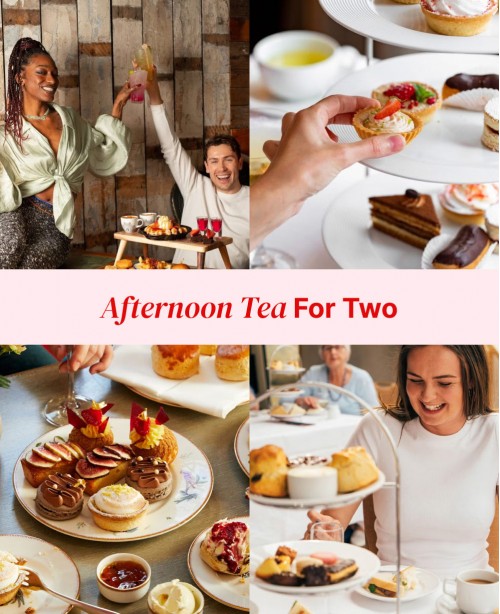 Afternoon Tea for Two Gift Experience Vo... <br/>(Gift Under £50)