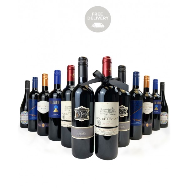 12 Red Favourites - Wine Case Gift