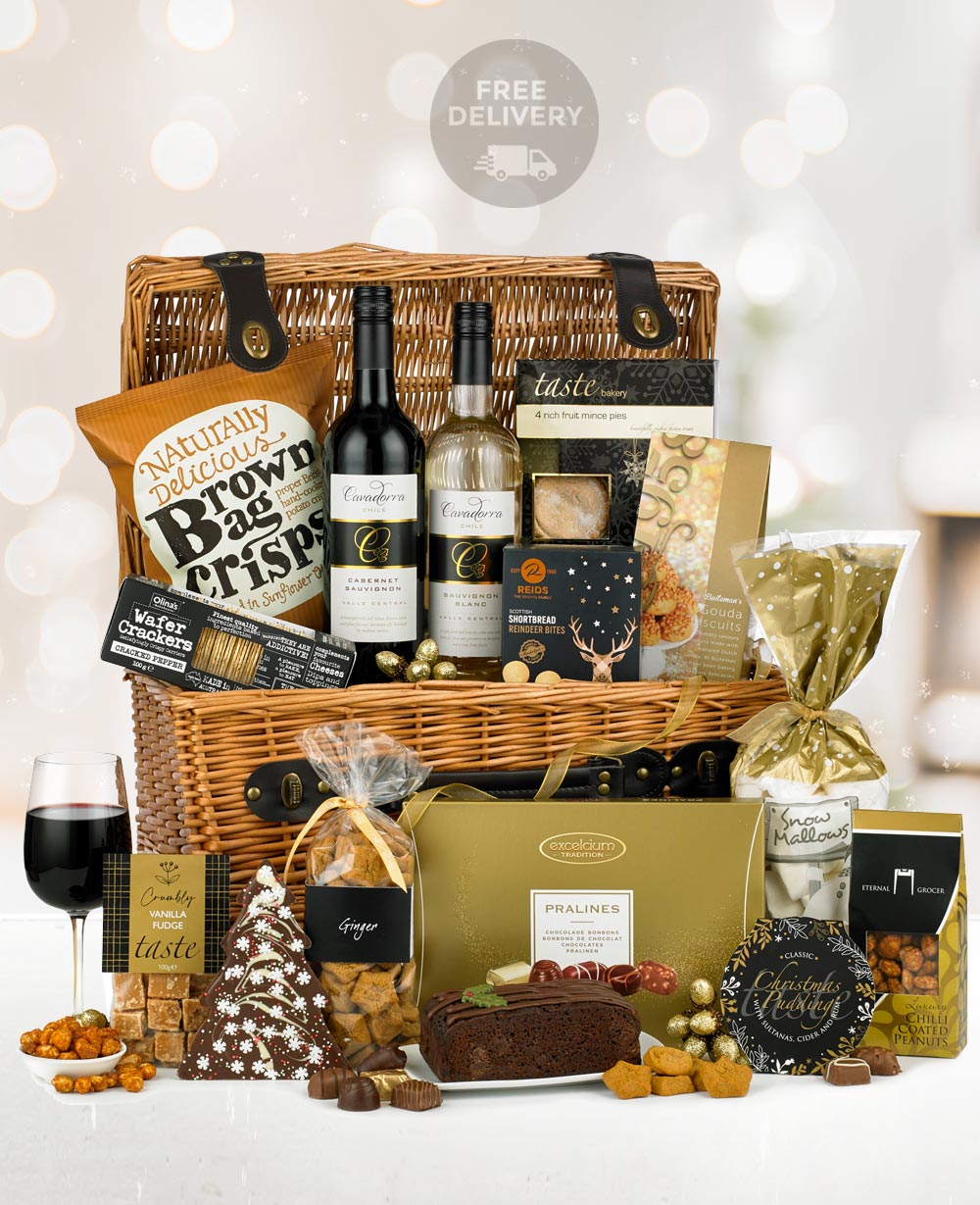 Gourmet Festive Indulgence Gift Hamper Basket (Gift Hamper London)