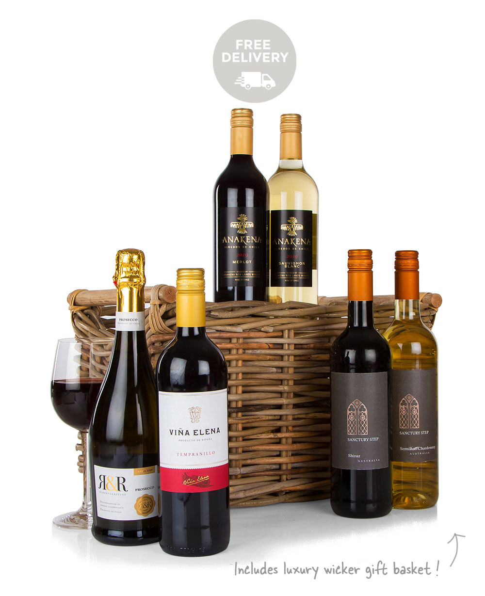 Celebration Basket - Wine Gift Set<br/>(Gift Hamper London)